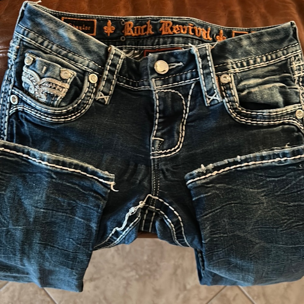Rock Revival “shaylee” straight leg woman’s jeans